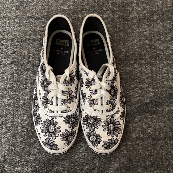 Keds for Kate Spade Embroidered Floral Design Sneakers 9.5 - Picture 2 of 8
